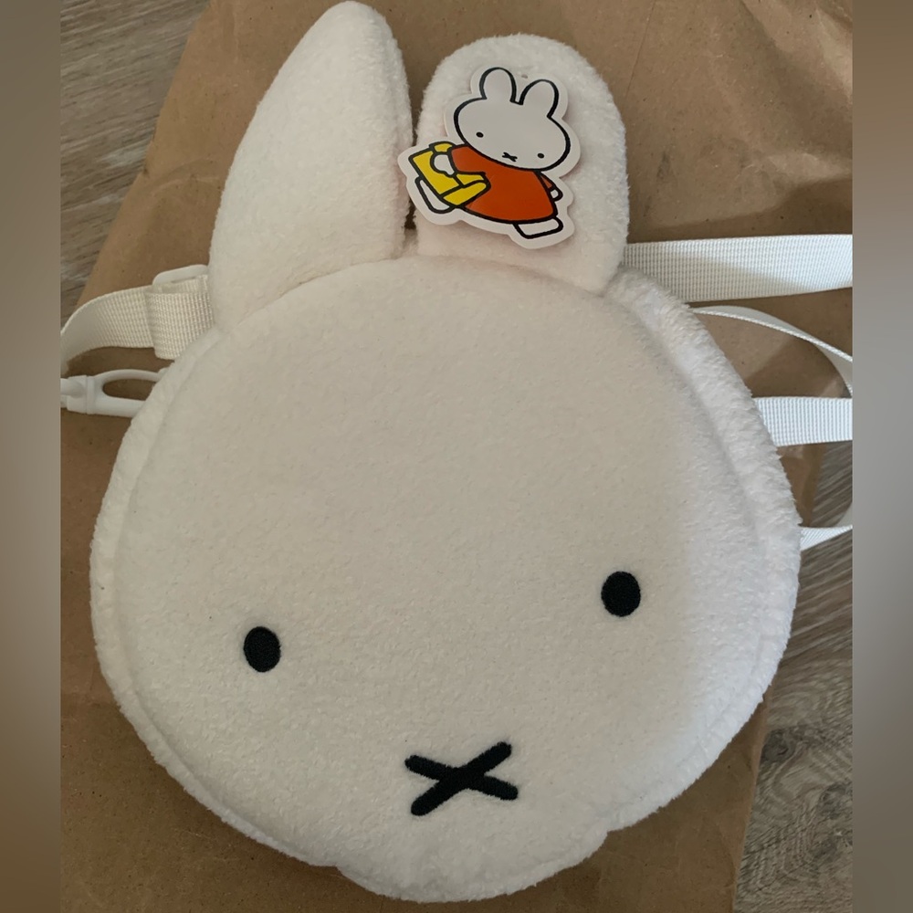 Miffy Purse White Kids Bag or Cute Makeup Bag NWT